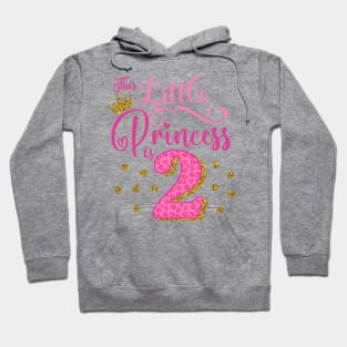 This little princess is 2 Birthday Girl Hoodie